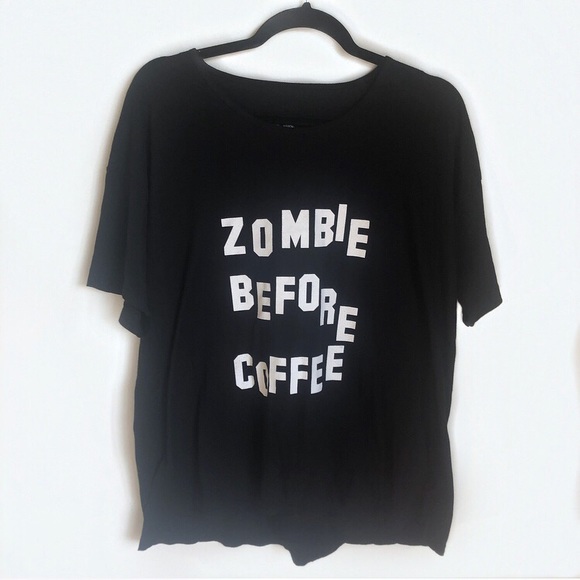 Declared Clothing Tops - “Zombie Before Coffee” OSFA T-Shirt!